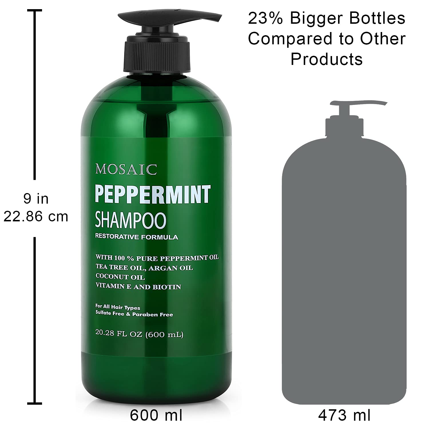 AnatoliaDaphne Peppermint Shampoo lathering in a shower scene
