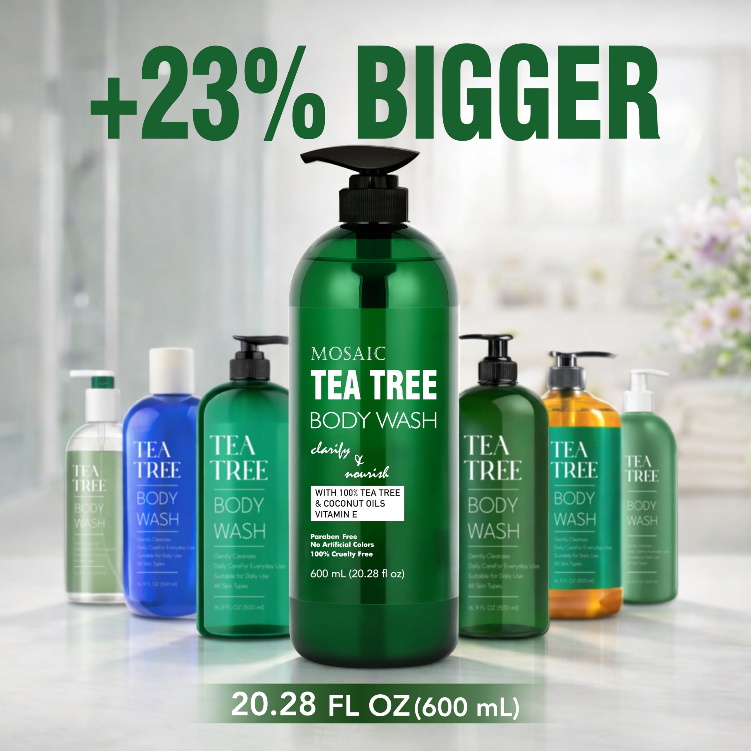AnatoliaDaphne Body Wash in shower scene emphasizes rich lather.