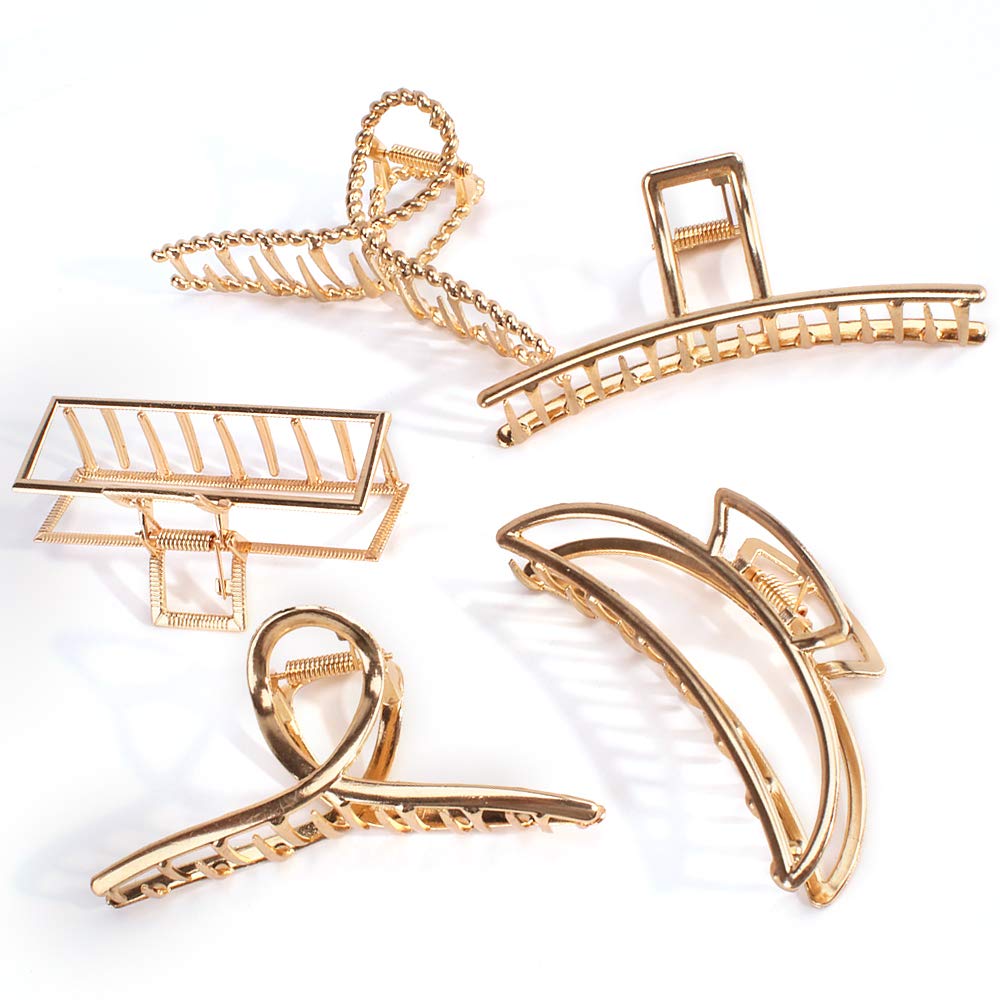 ANBALA gold butterfly clip closeup shows durable non-slip grip