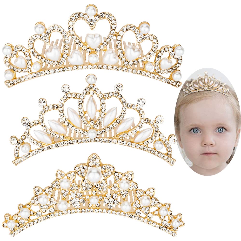 ANBALA tiara pequeña con peine y cristales plateados para look brillante