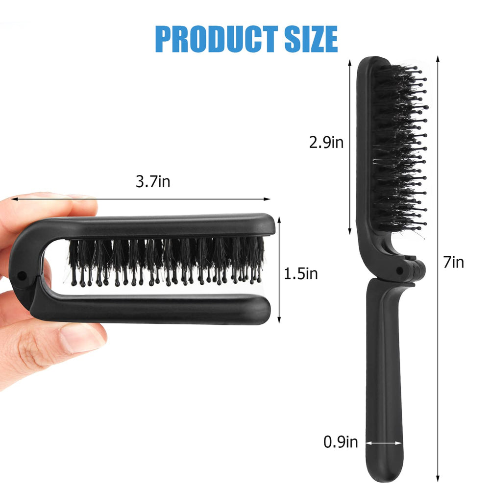 Ancable brush in use for scalp massage and hair smoothing