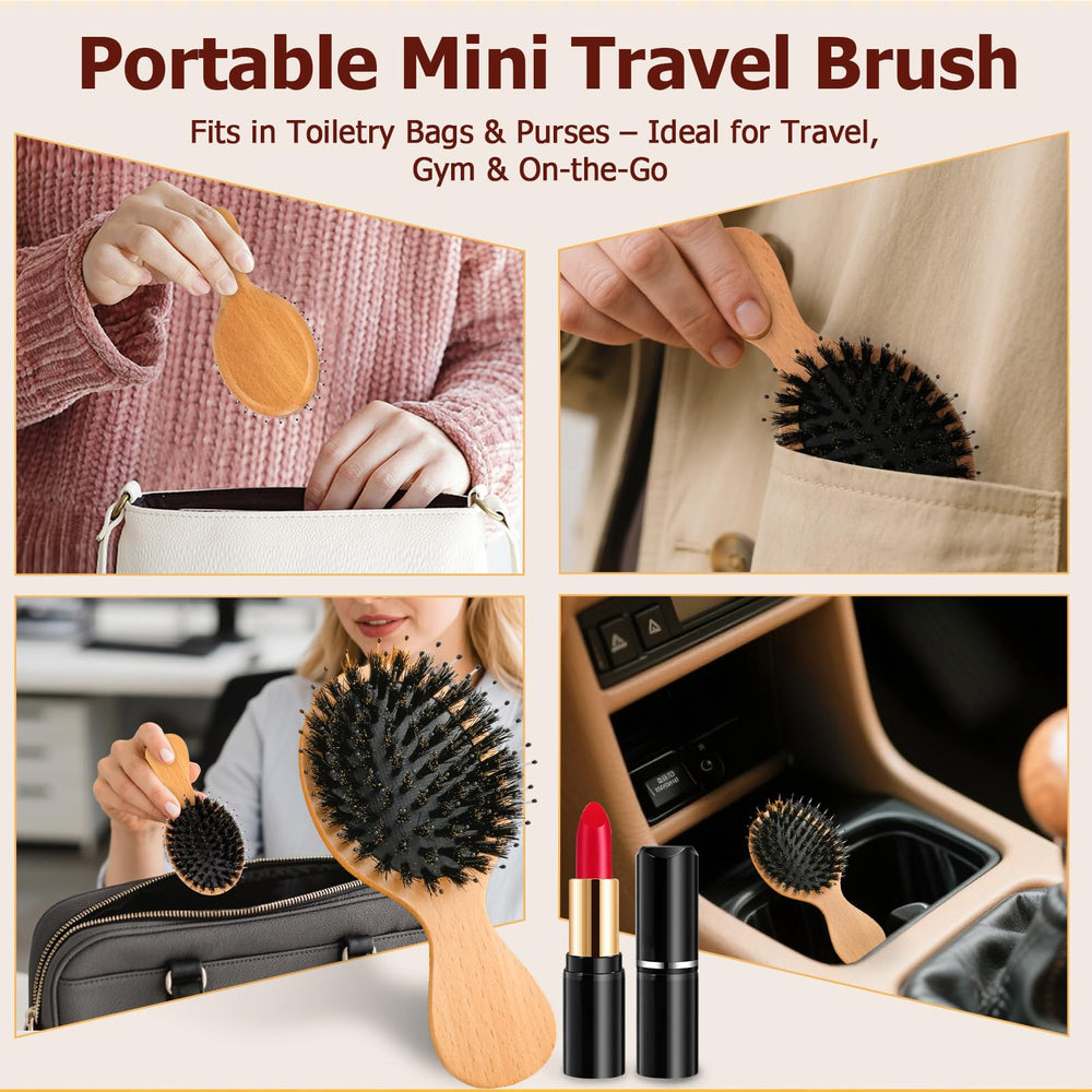 Ancable waterproof storage bag protects bristles during travel.