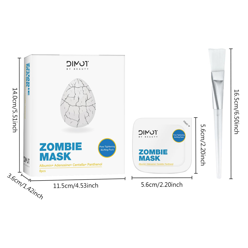 Empaque práctico de ANCAI Zombie Mask para dosificar y mantener la frescura.