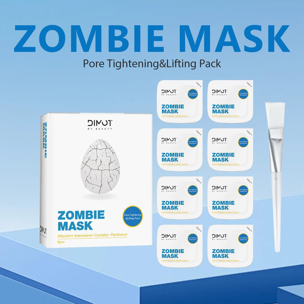 Aplicación rápida: ANCAI Zombie Mask actúa en 15 minutos para un acabado uniforme.
