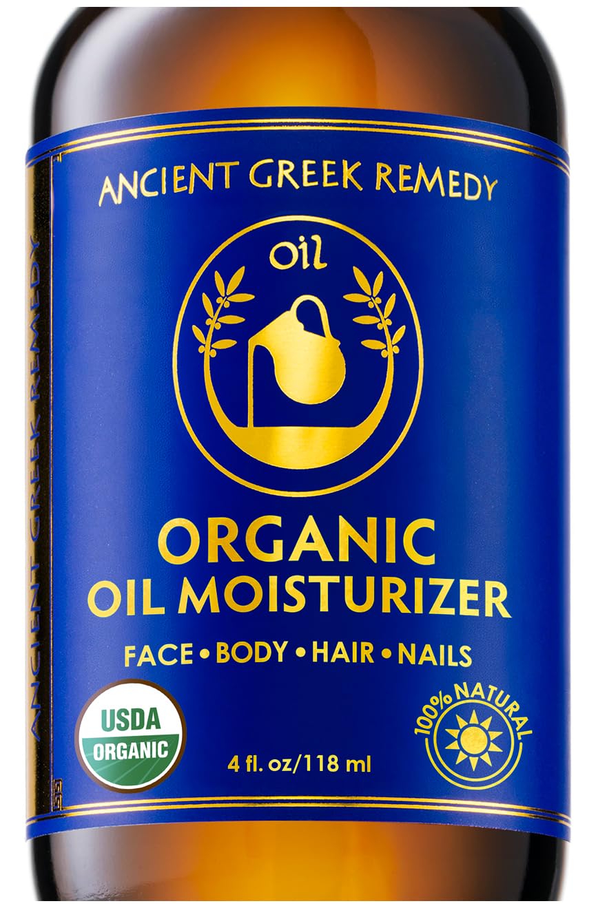 Aceite corporal Ancient Greek Remedy tras la ducha para piel suave y cómoda.