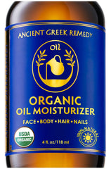 Aceite corporal Ancient Greek Remedy tras la ducha para piel suave y cómoda.