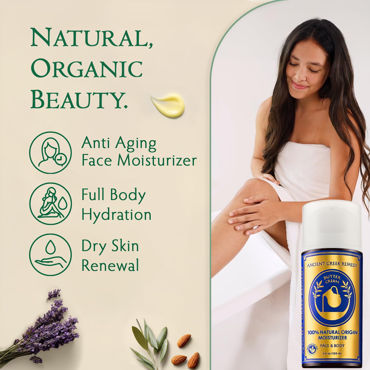 Ancient Greek Remedy crema texturizada para piel seca y suave