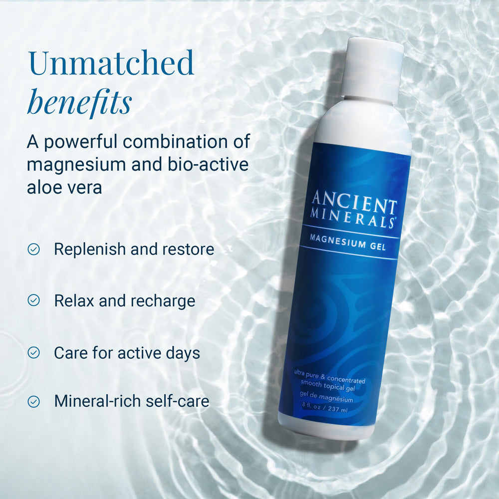 Ancient Minerals Gel con aloe orgánico para hidratación de la piel