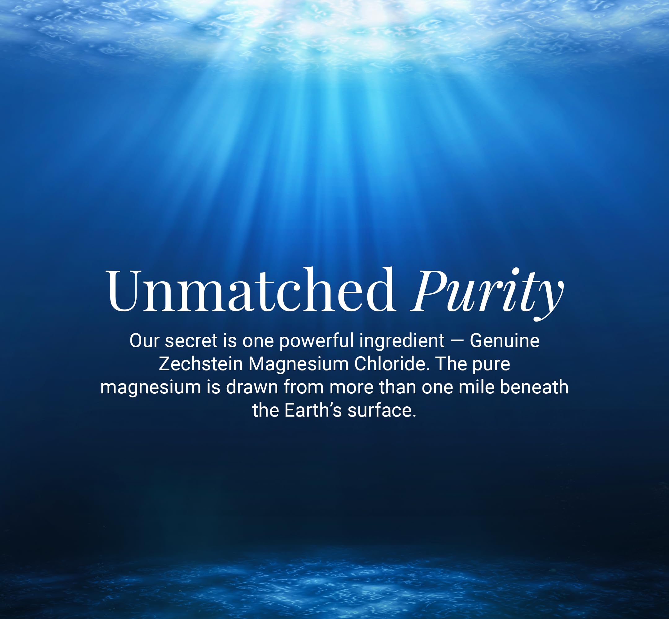 Ancient Minerals Magnesium Bath Flakes sourcing from Zechstein seabed ensures purity.