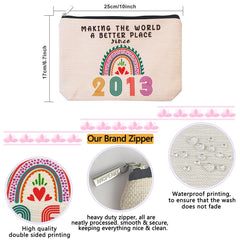 ancpeany makeup pouch pattern closeup highlighting cute and trendy design for teens