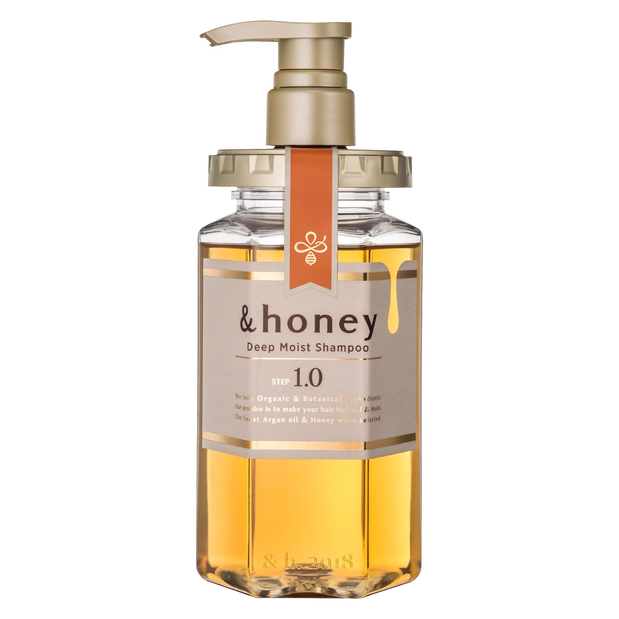 And Honey Deep Moist Shampoo bottle front highlights hydration benefits