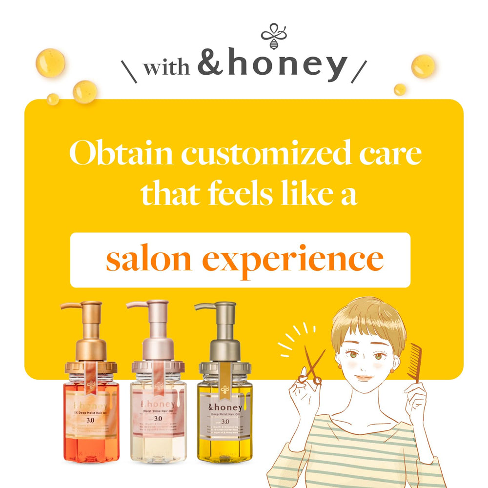 And Honey Manuka Honey drizzle highlights luxurious, hydrating formula for smoother strands.