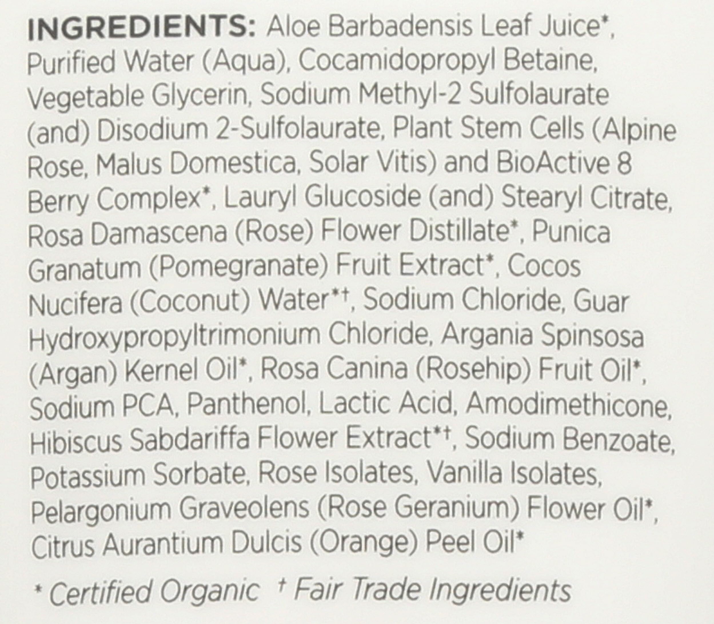Andalou Naturals 1000 Roses shower gel with rosehip and argan oil blend for softness
