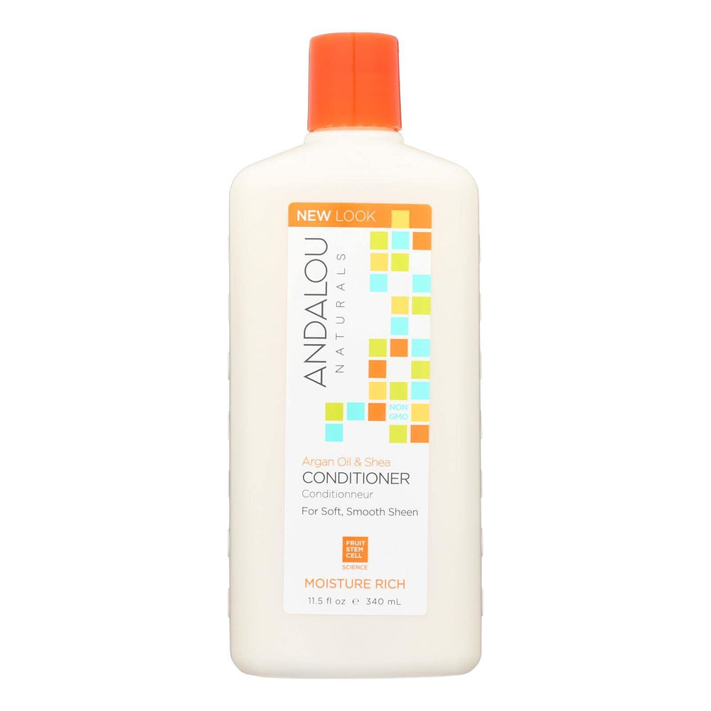 Acondicionador Andalou Naturals con manteca de karité para hidratación profunda.