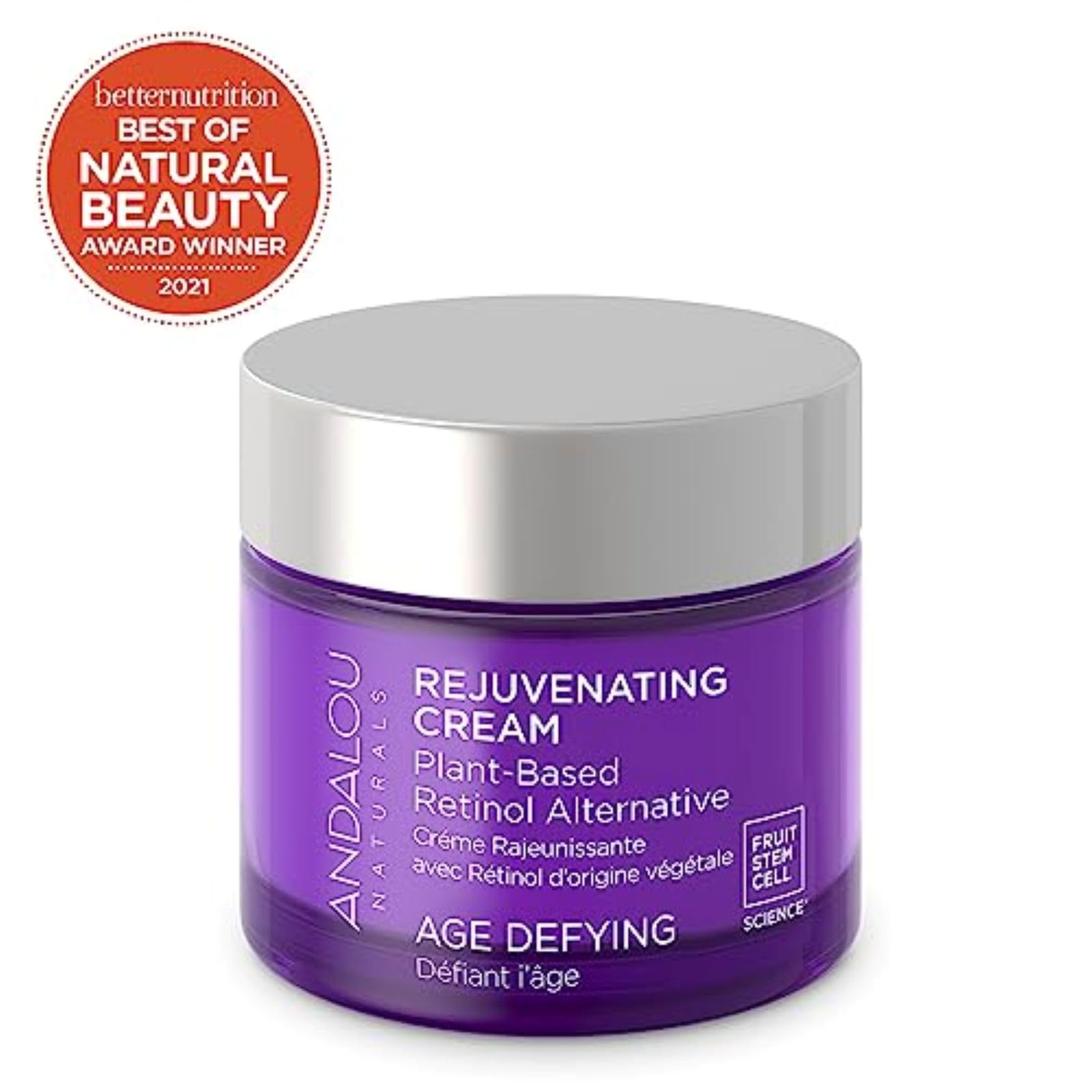 Aplicación de la crema Andalou Naturals en la mano, absorción suave