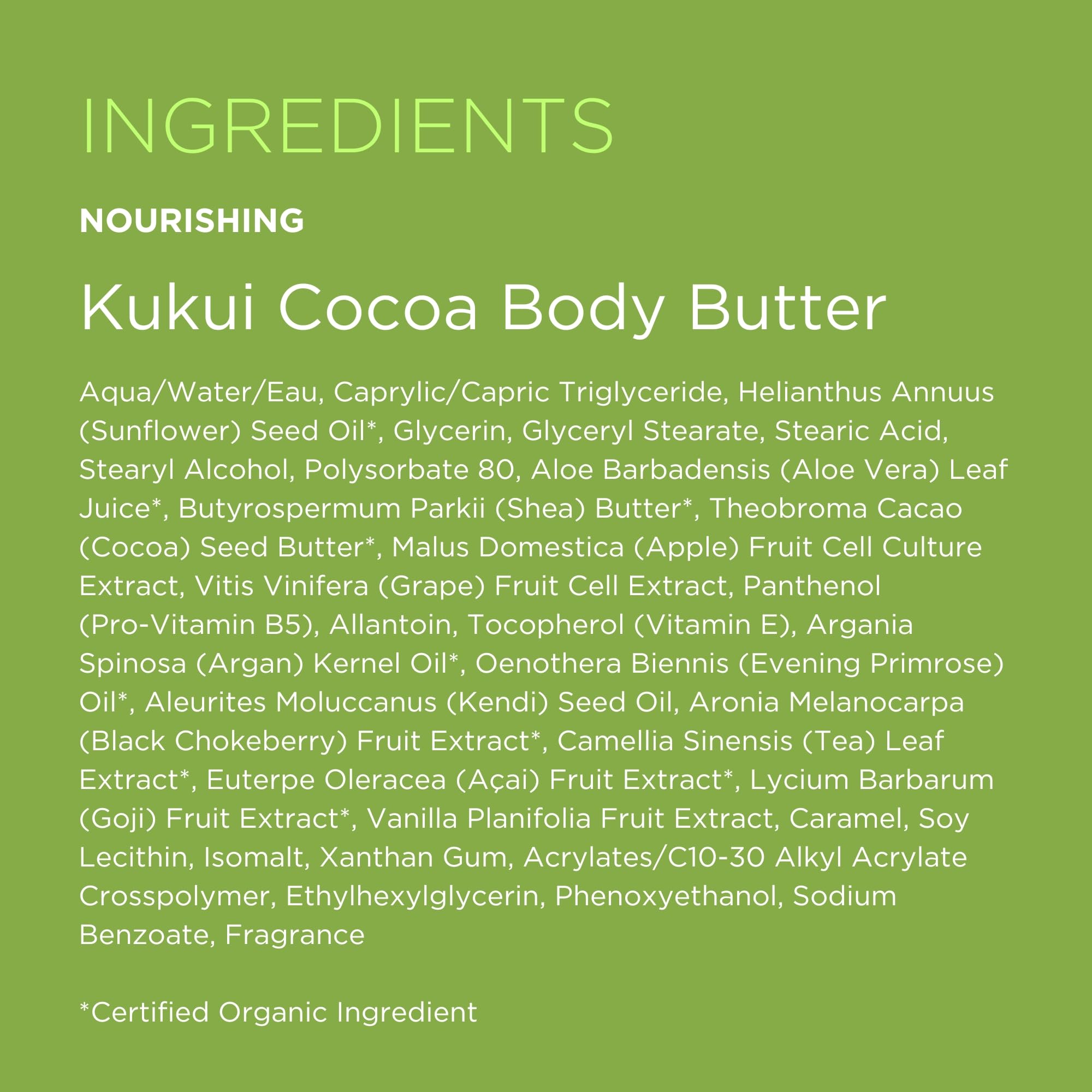Andalou Naturals Nrshng Kukui Cocoa envase practico para la rutina diaria
