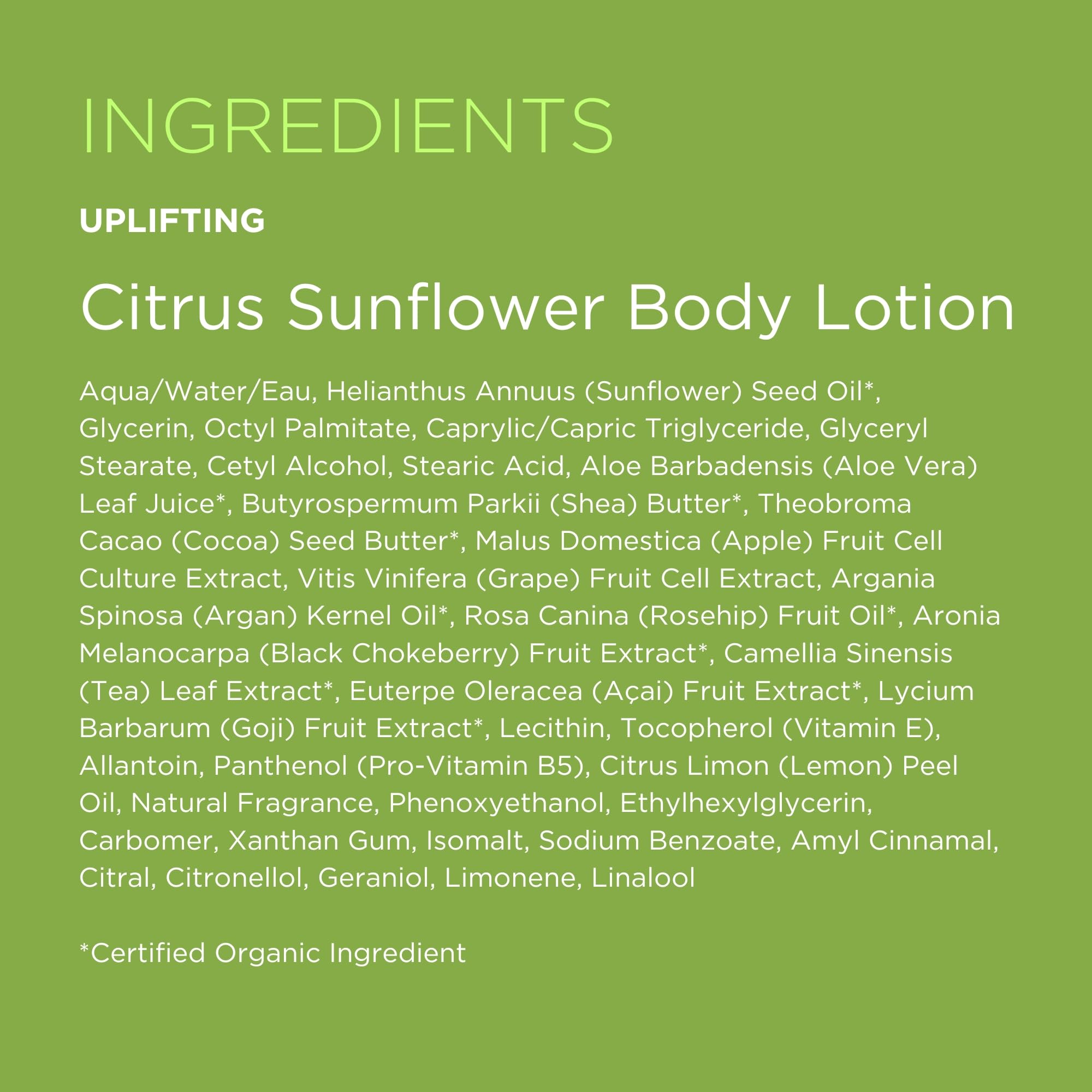 Andalou Naturals Citrus Sunflower scent with lavender thyme aroma