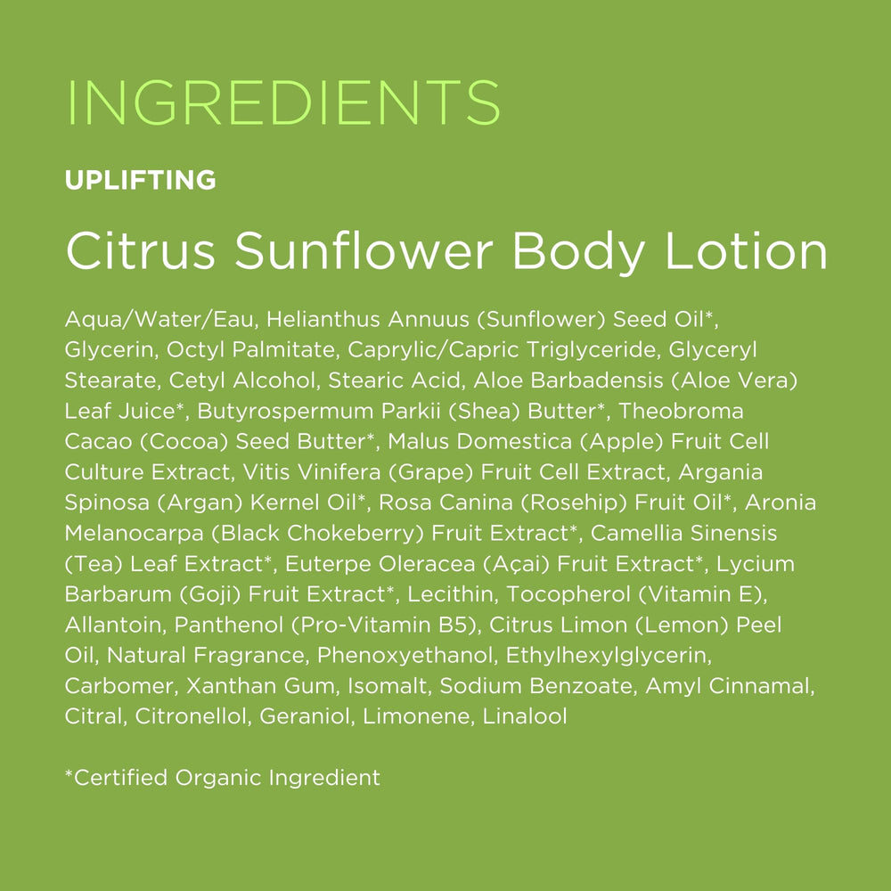Andalou Naturals Citrus Sunflower scent with lavender thyme aroma