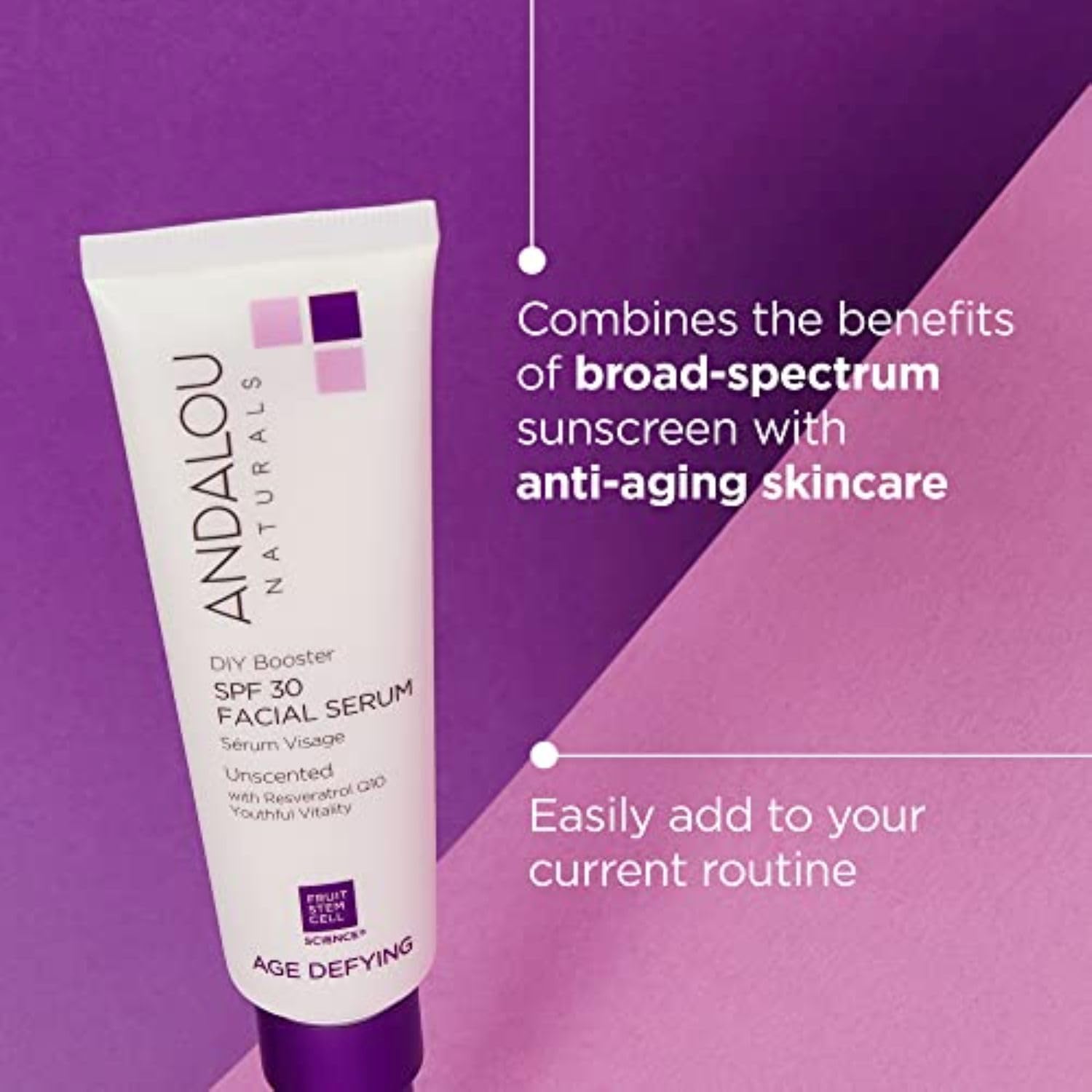 Suero de Andalou Naturals, textura suave, ideal para mezclar con tu crema.