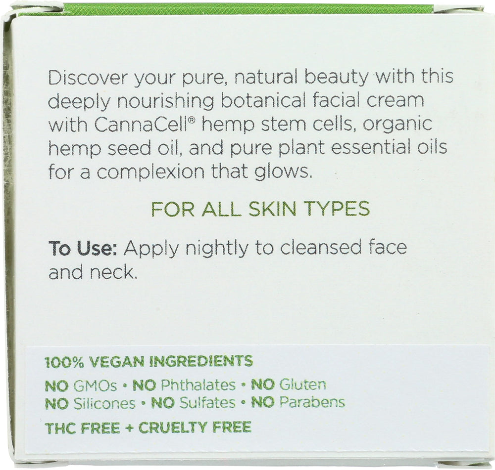 Andalou Naturals Dreamy Night Cream, textura cremosa ideal para hidratar durante la noche.