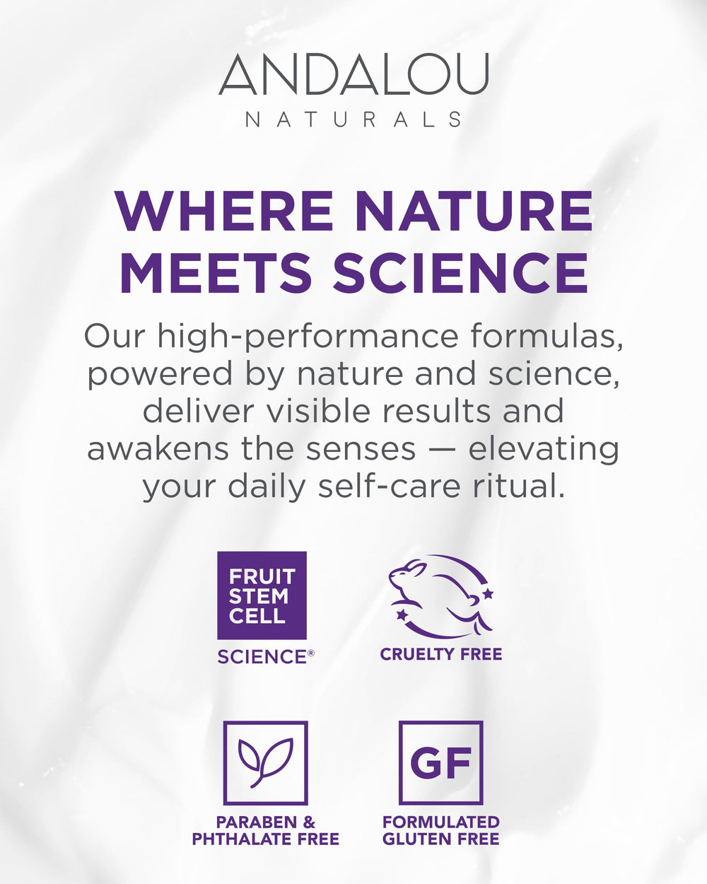 Envase sostenible y diseño cruelty free de Andalou Naturals