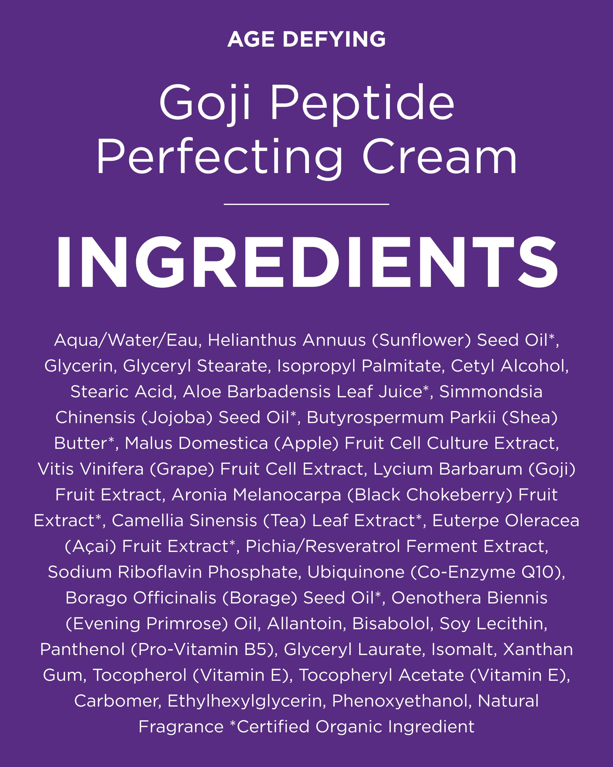 Uso diario de Andalou Naturals Goji Peptide Perfecting Cream puede mejorar apariencia de piel seca.