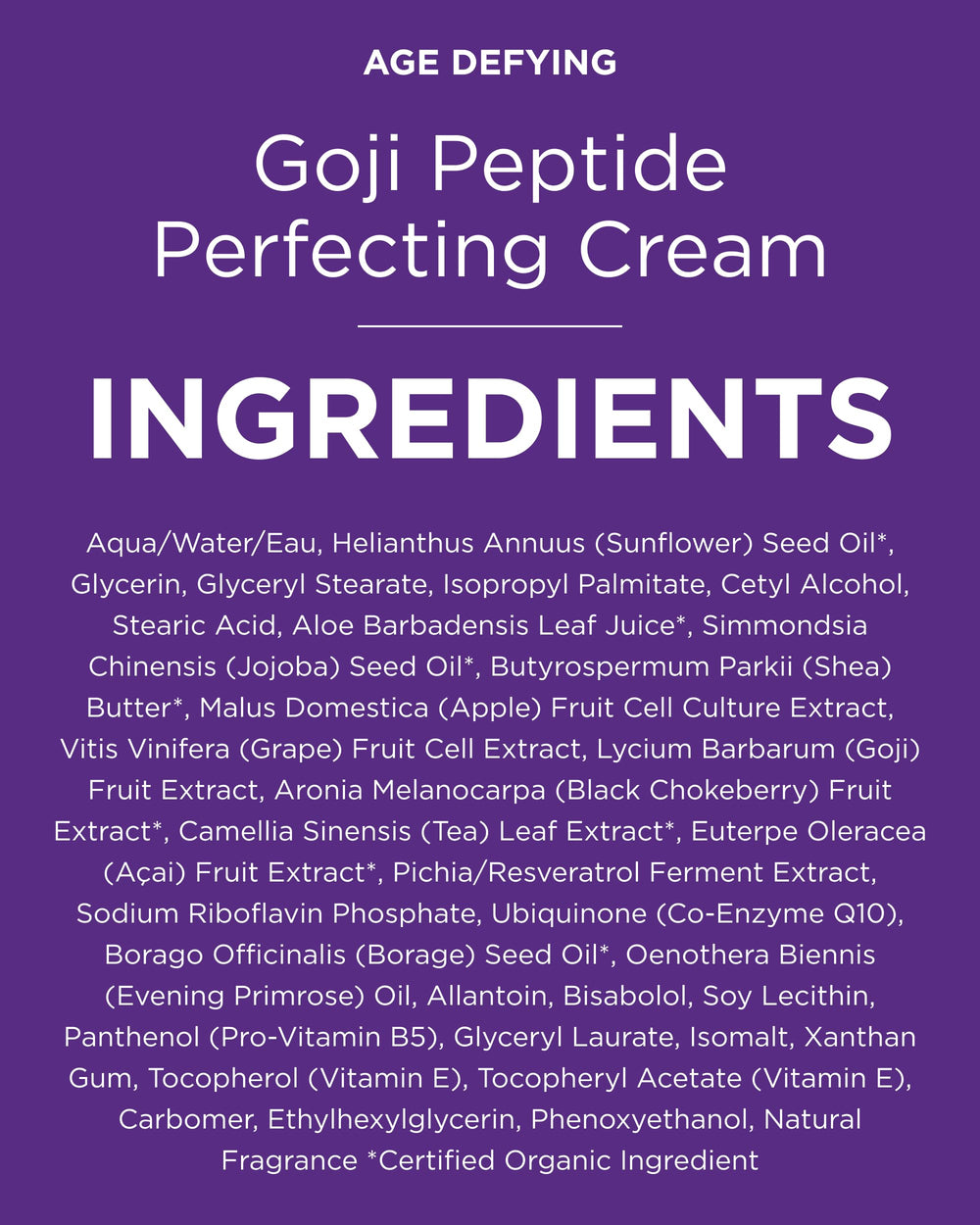 Uso diario de Andalou Naturals Goji Peptide Perfecting Cream puede mejorar apariencia de piel seca.