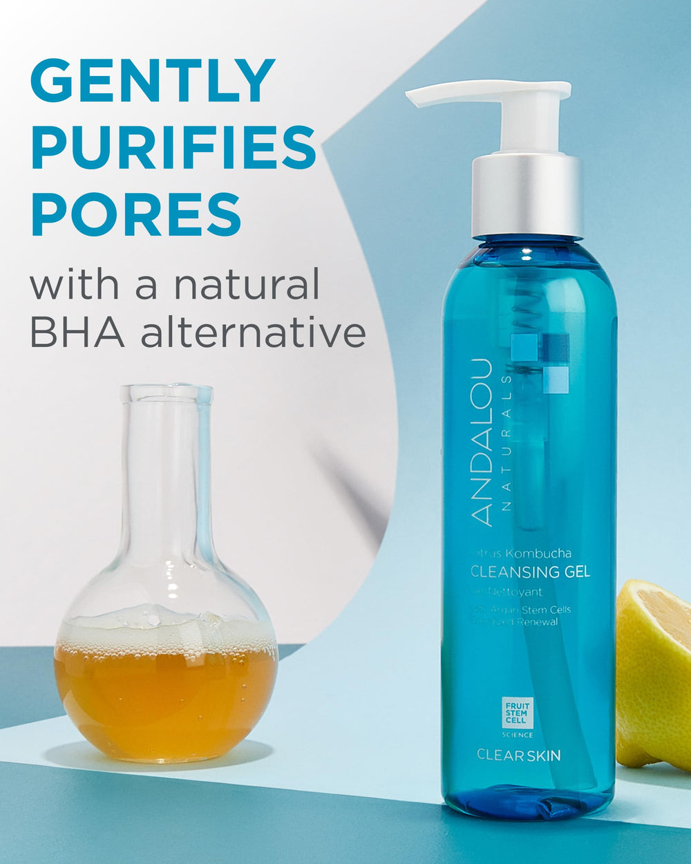 Andalou Naturals ingredientes-naturales: fórmula vegana, sostenible y libre de crueldad.