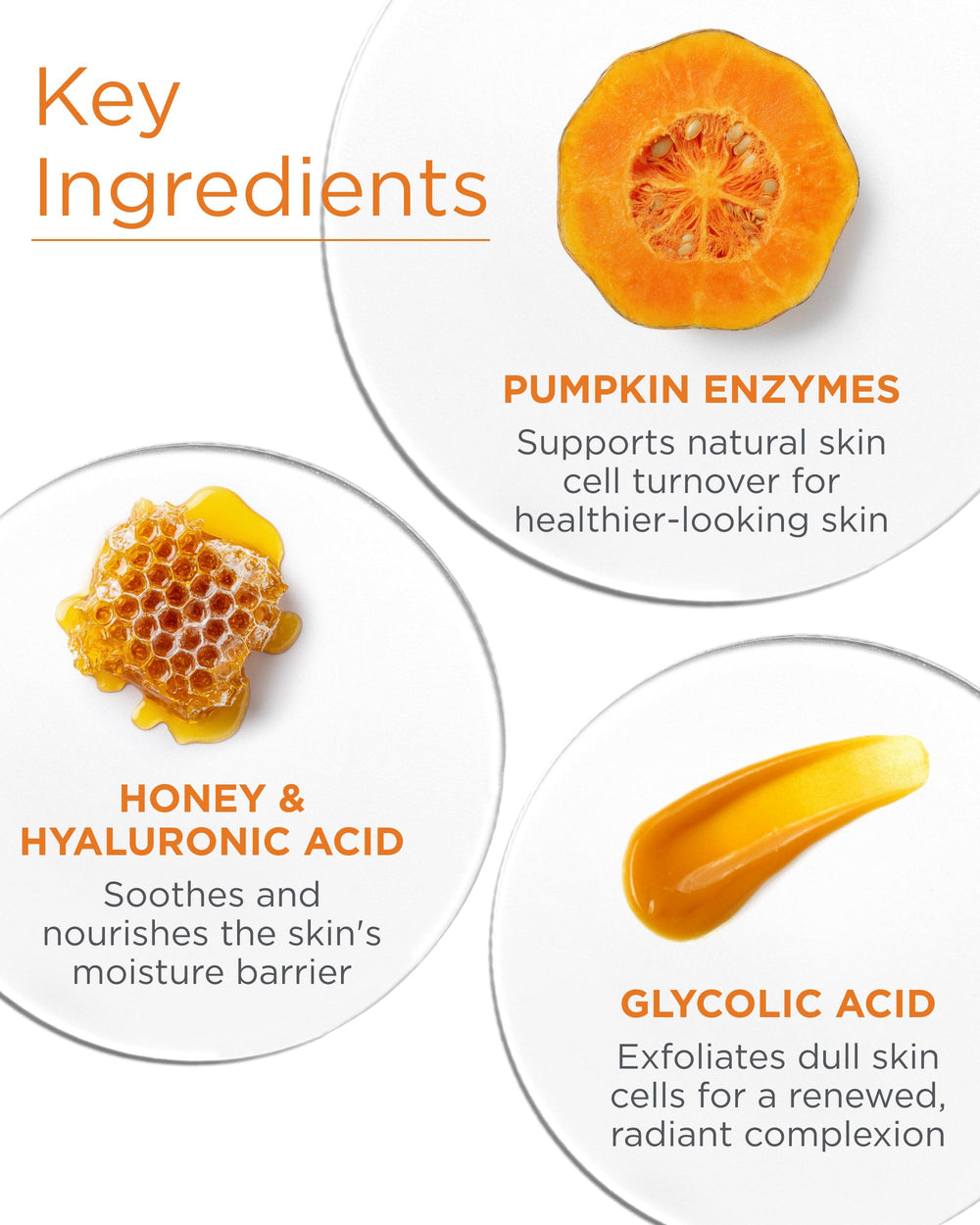 Andalou Naturals Mask Brghtng Pmpkn Glylc glicólico AHA para renovación suave de la piel