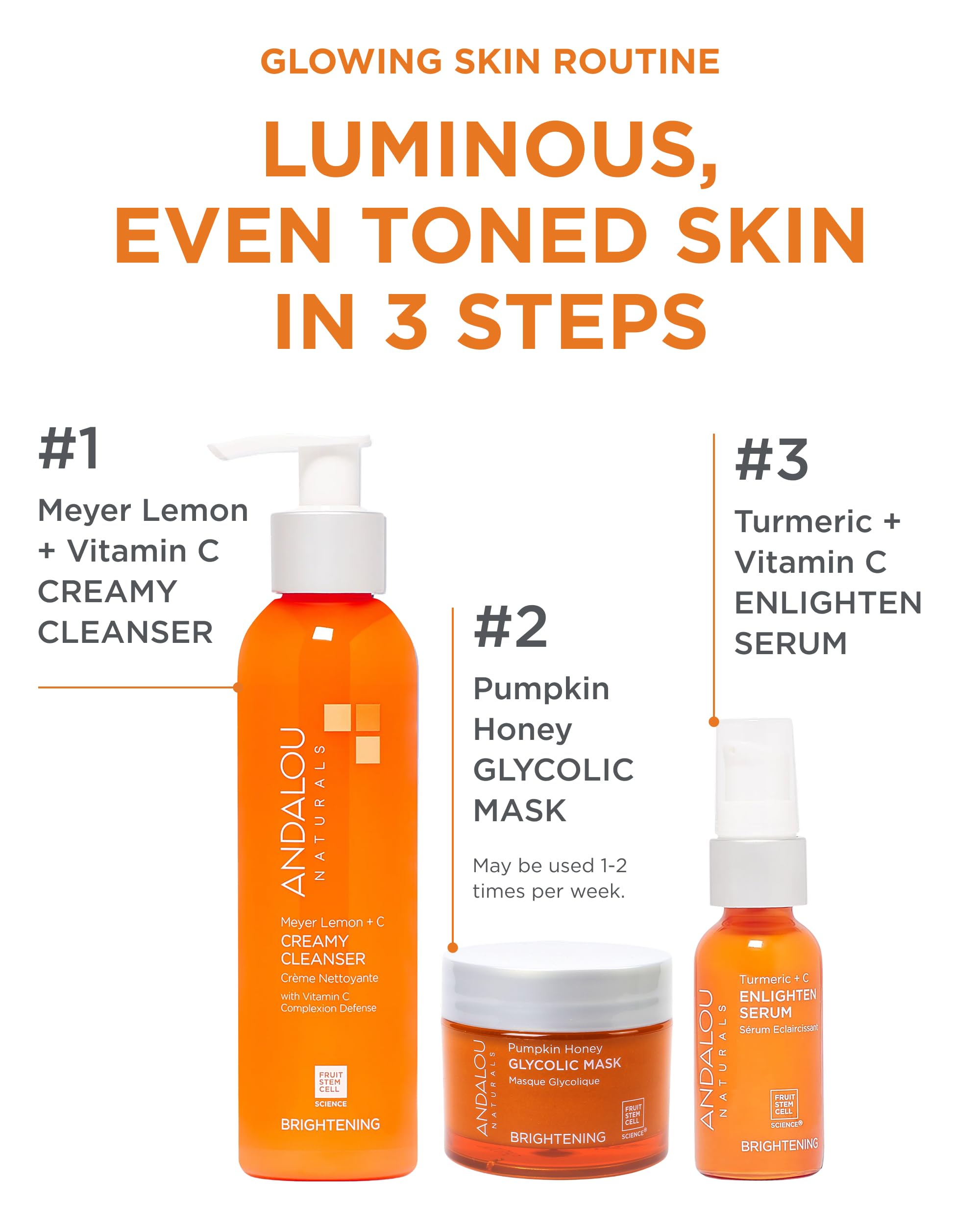 Andalou Naturals Mask Brghtng Pmpkn Glylc textura cremosa y agradable al aplicar