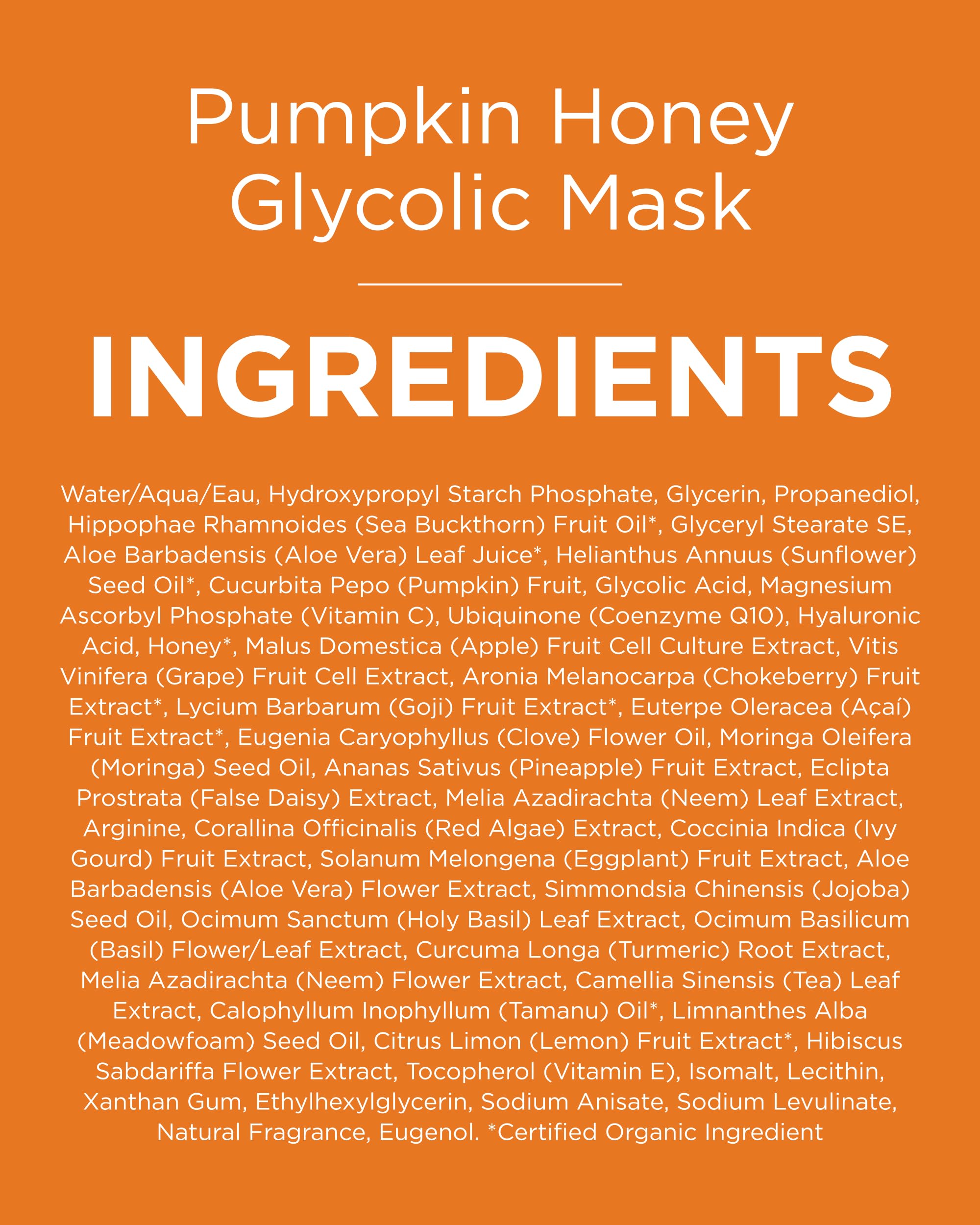 Andalou Naturals Mask Brghtng Pmpkn Glylc tono luminoso y uniforme tras uso