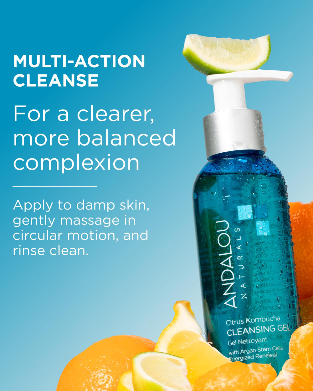 Andalou Naturals probioticos-kombucha: balancea la piel y reduce grasa visible.