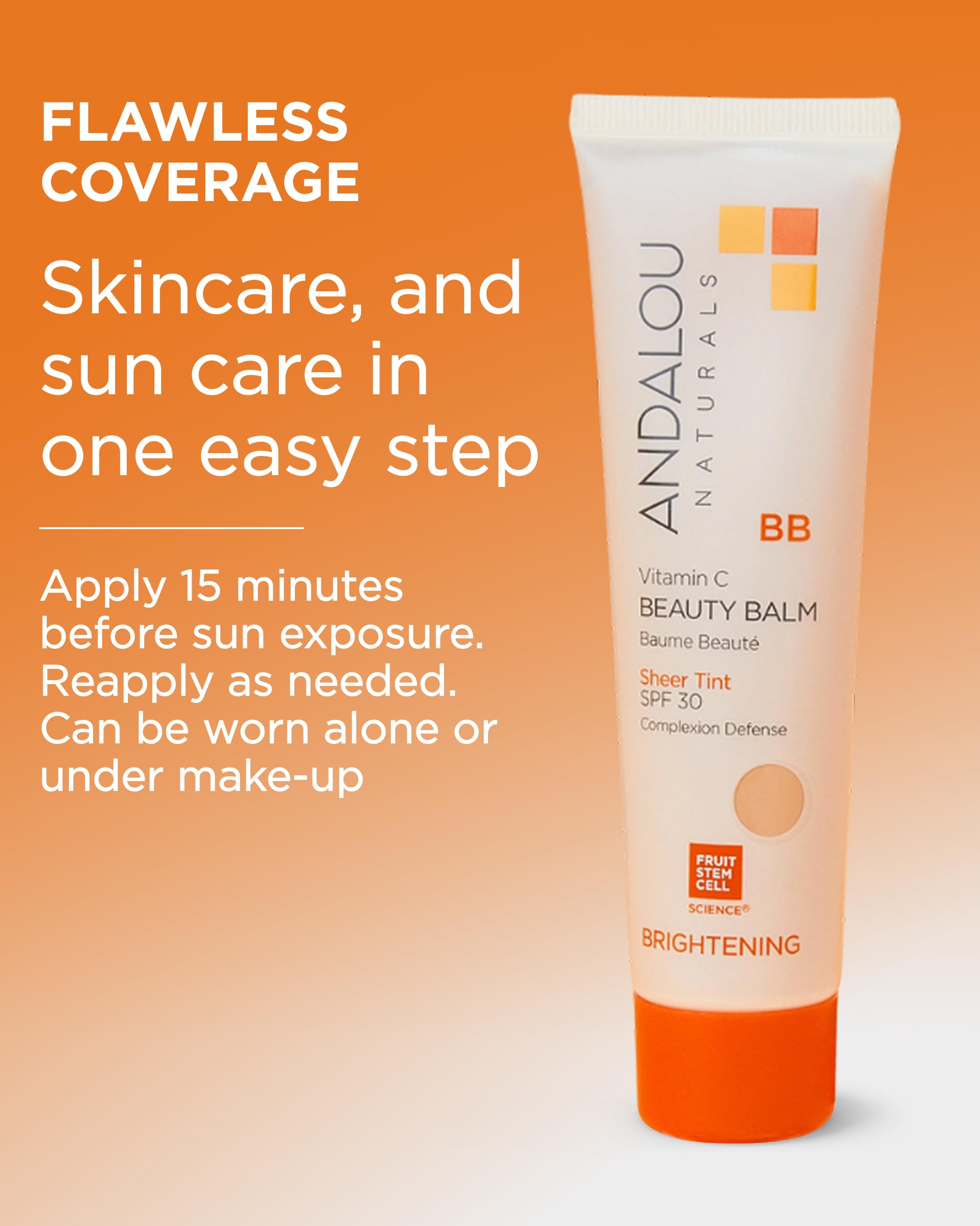 Andalou Naturals protección solar FPS 30 para uso diario.