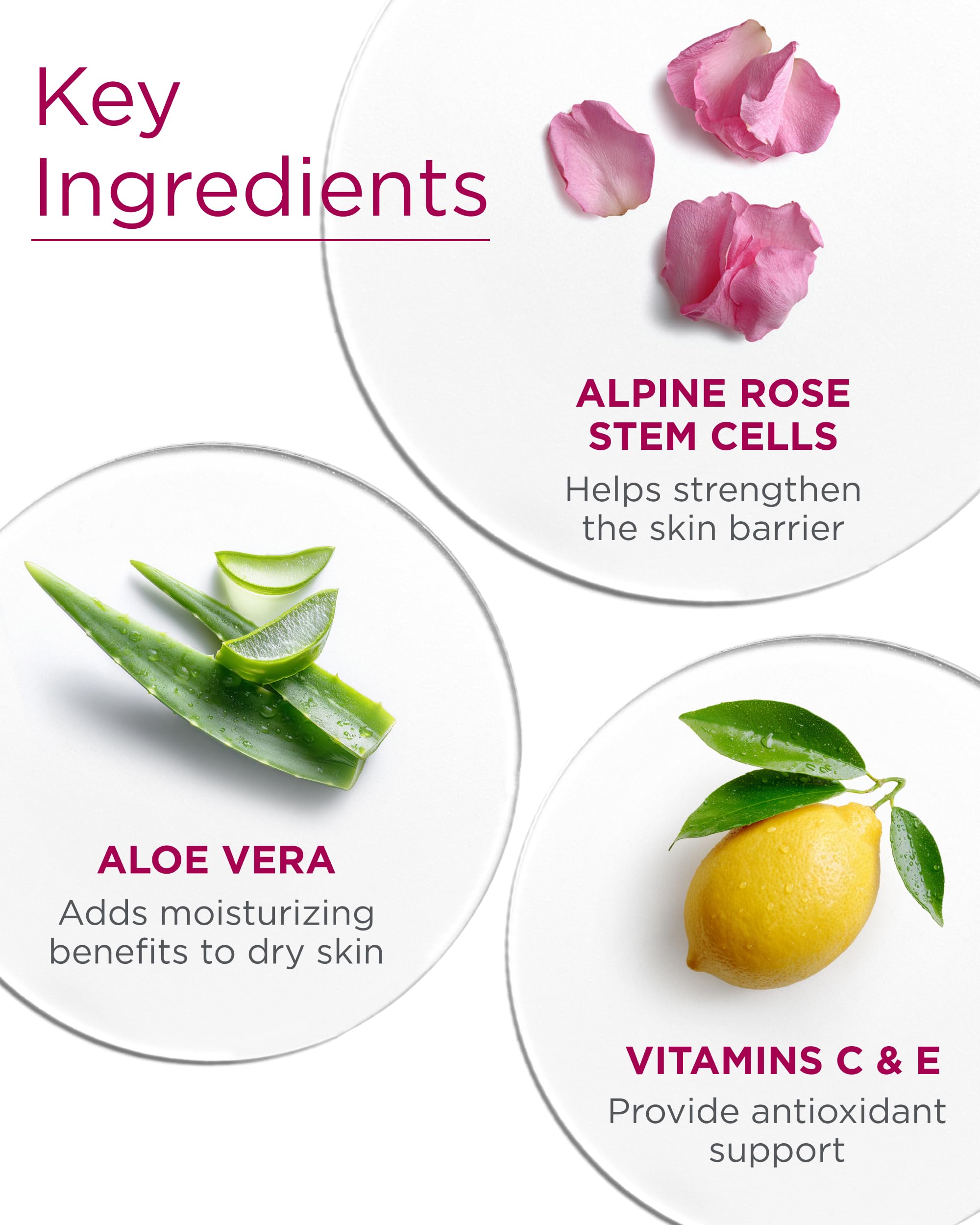 Textura crema suave de Andalou Naturals para la piel, imagen de fondo neutro.
