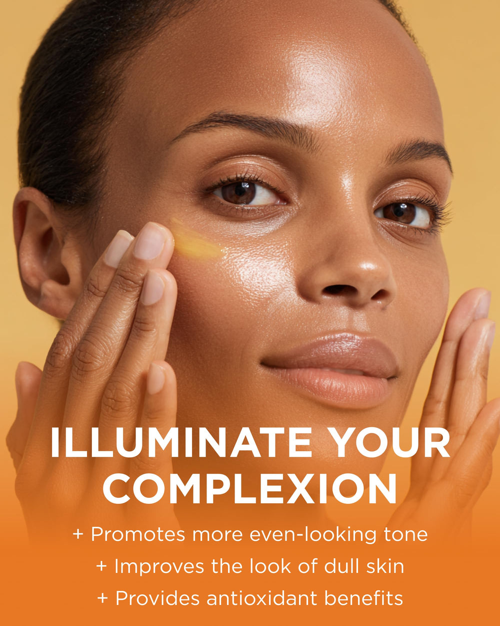 Andalou Naturals Turmeric+C Enlighten Serum, aplicador cómodo para uso diario.