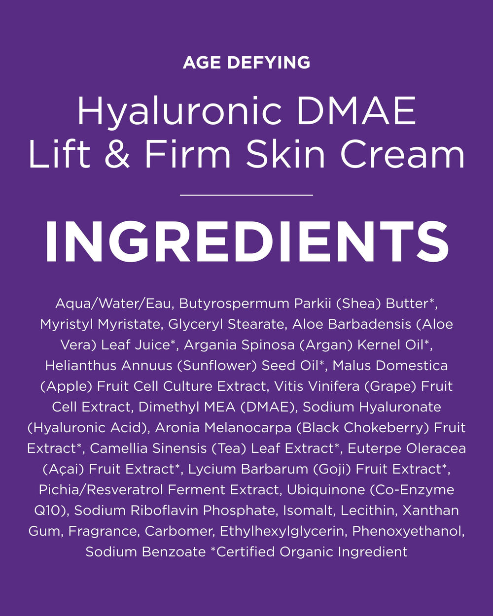 Uso diario en rostro con la crema Lift&Firm de Andalou Naturals