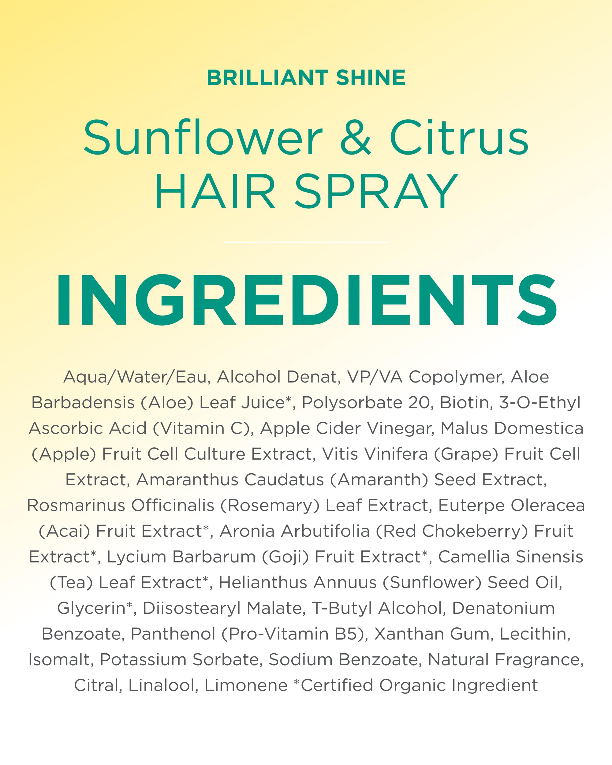 Andalou Naturals uso fácil con fijación media para peinados diarios.