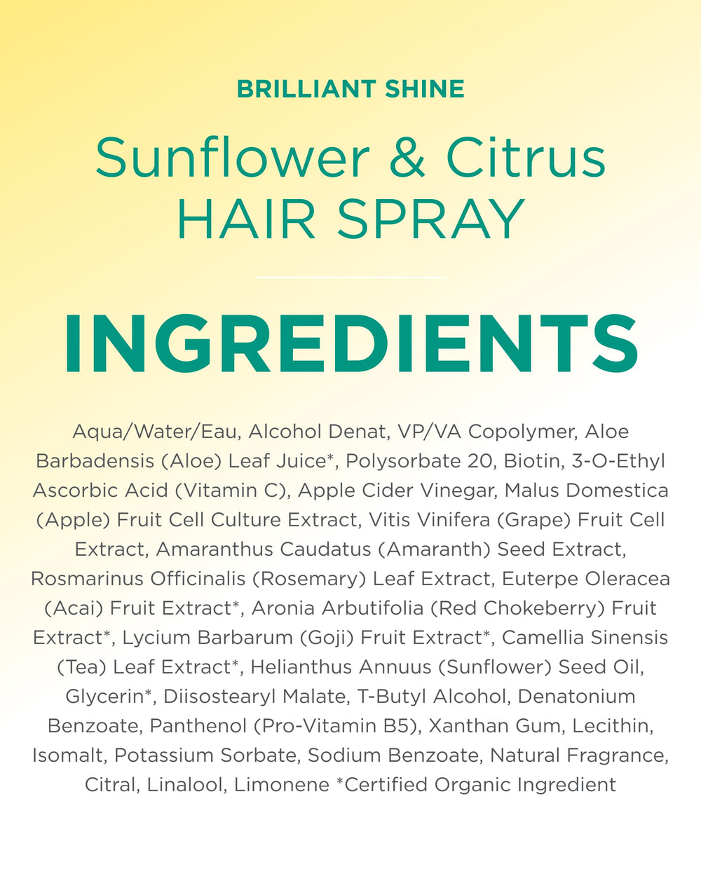 Andalou Naturals uso fácil con fijación media para peinados diarios.