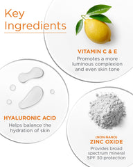 Andalou Naturals vitamina C ilumina la piel con brillo natural.
