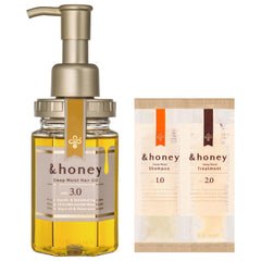 &honey Deep Moist Hair Oil bottle showcases rich formula for shine and hydration.