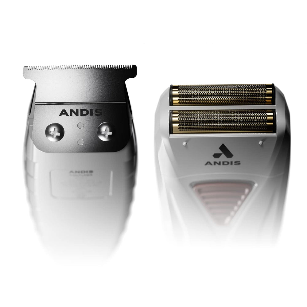 Andis 17270 finishing combo trimmer ergonomic handle closeup for comfortable grip