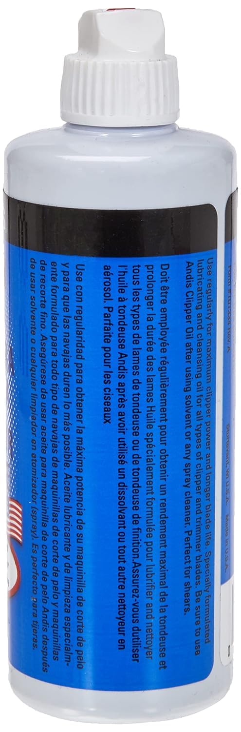Andis Clipper Oil pack of 2 for easy blade maintenance and reduced friction