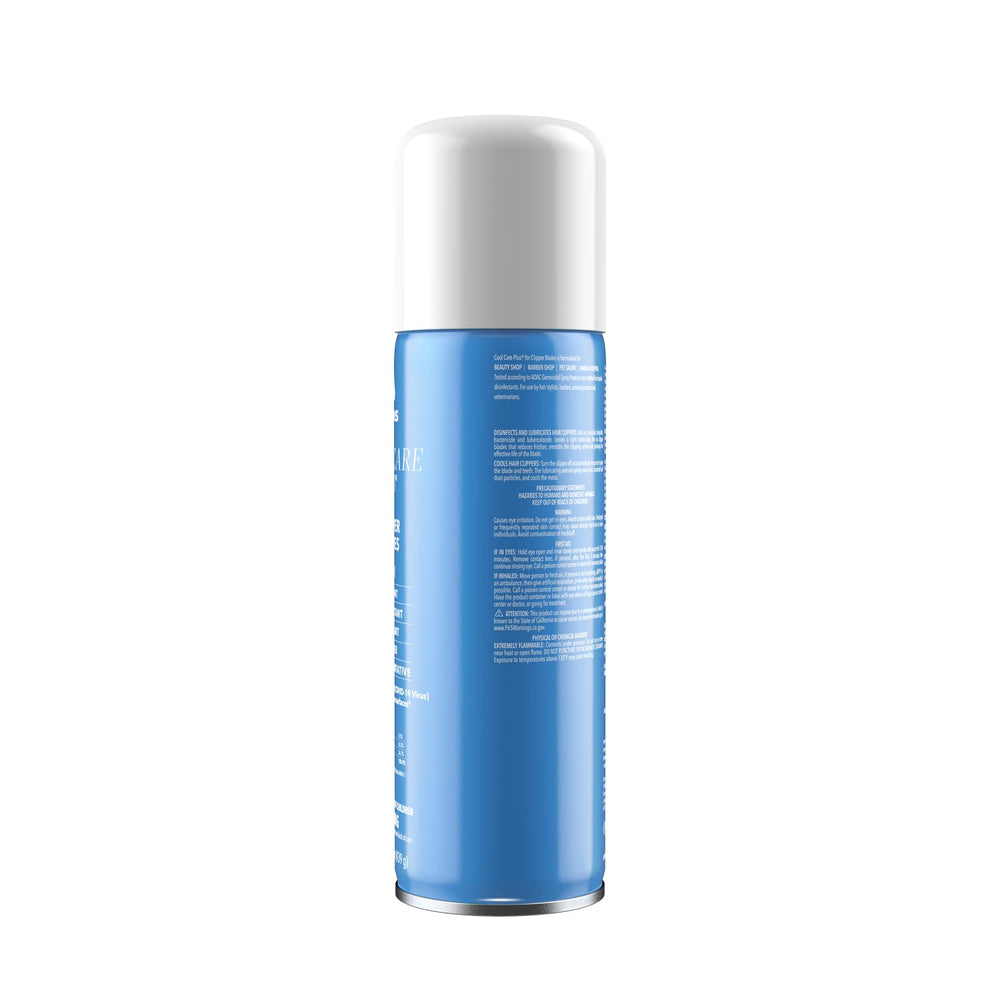 Andis Cool Care Plus disinfectant formula offers broad-spectrum protection