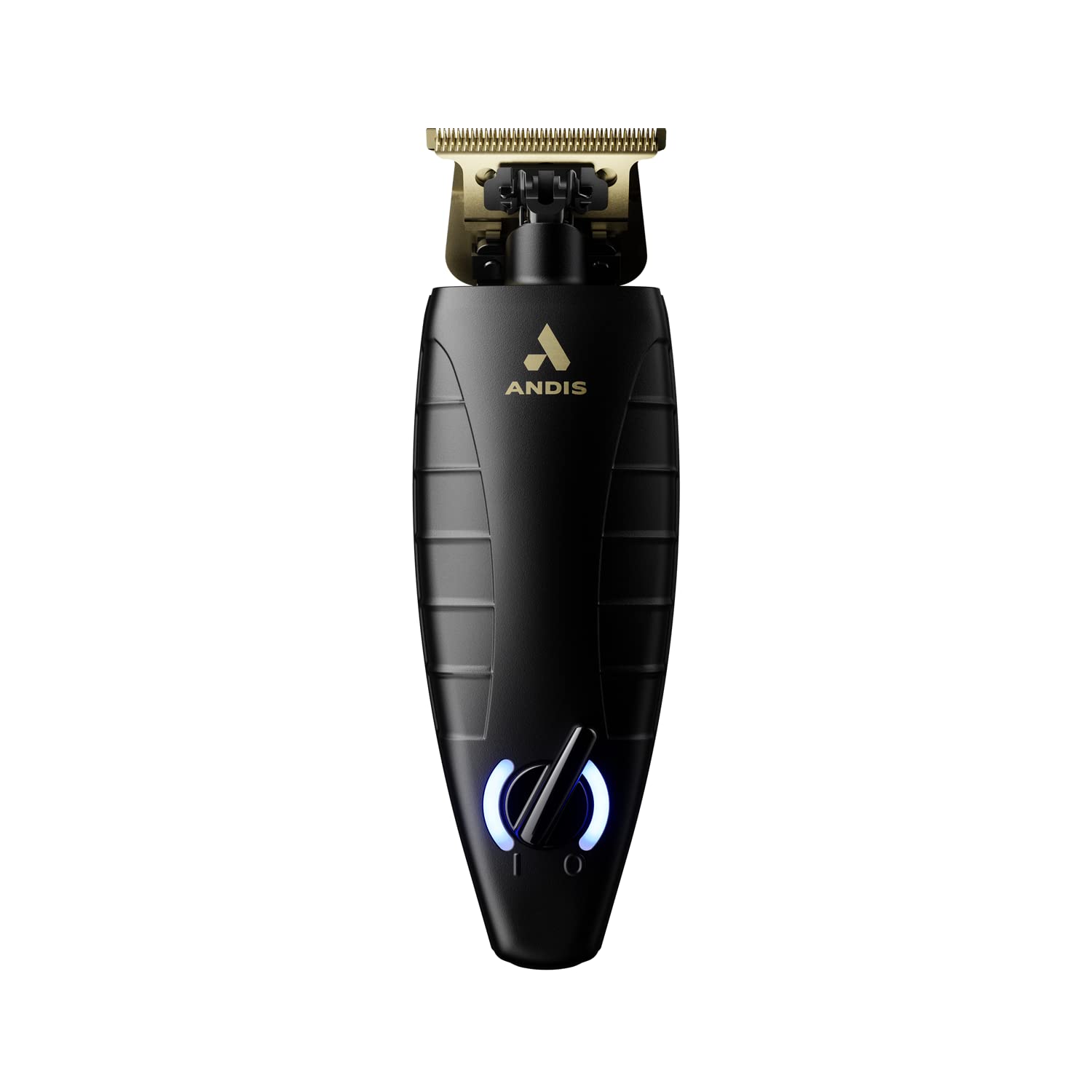 Andis GTX-EXO black trimmer in bag for pro-level grooming.