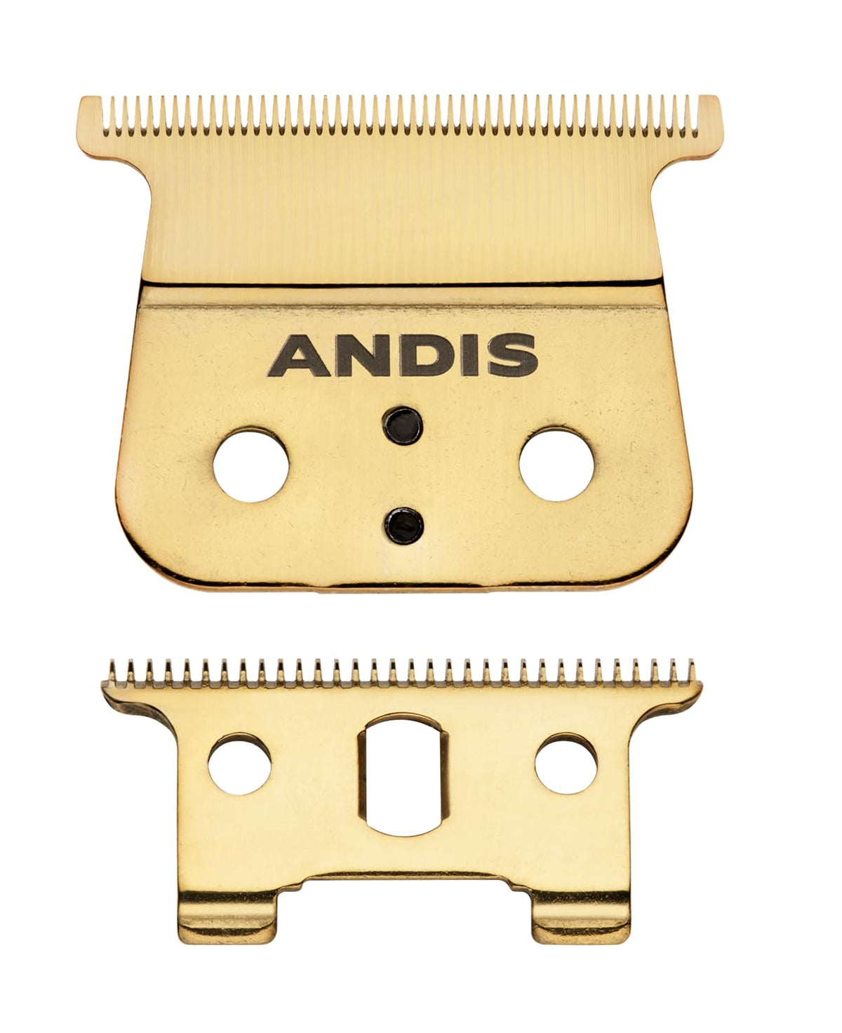 Andis GTX-EXO Gold Deep Tooth Blade front view for precise detailing.