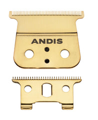 Andis GTX-EXO Gold Deep Tooth Blade front view for precise detailing.