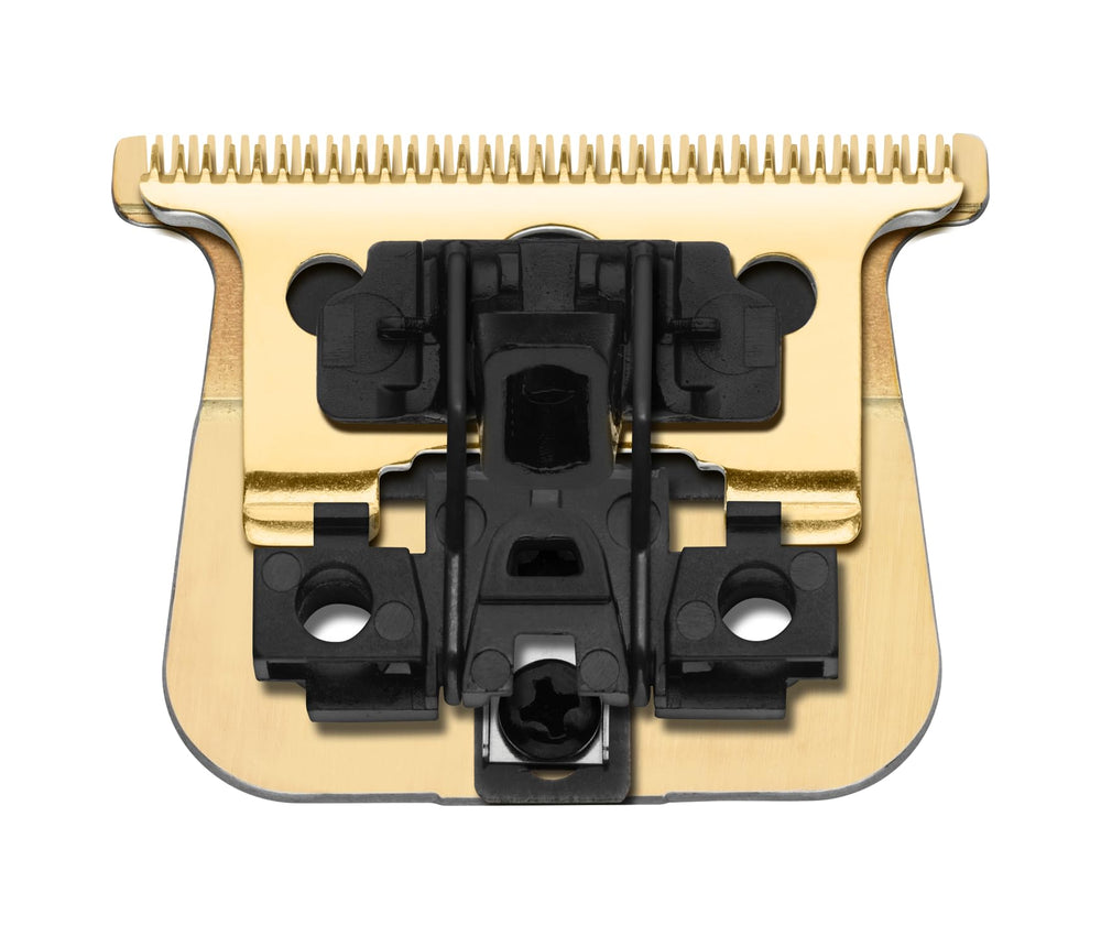 Andis GTX-EXO Gold installation scene showing easy attachment.