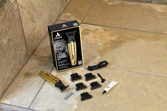 Andis Insight Slim titanium-coated T-blade provides close cutting with snag resistance.