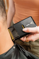 USB-C charging stand keeps the shaver ready on your dresser or travel bag.