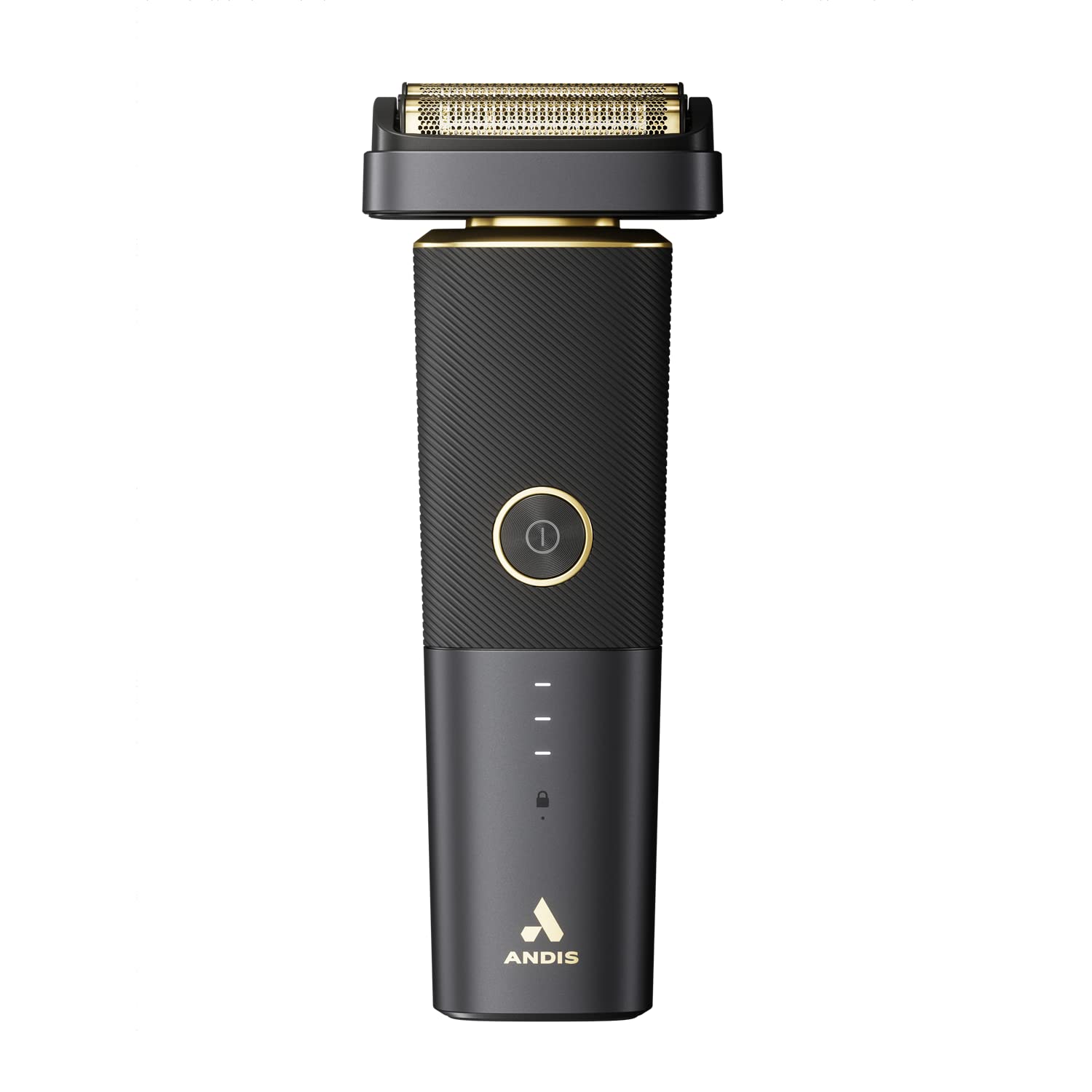 Andis reSURGE shaver front-angled view for close, versatile grooming.
